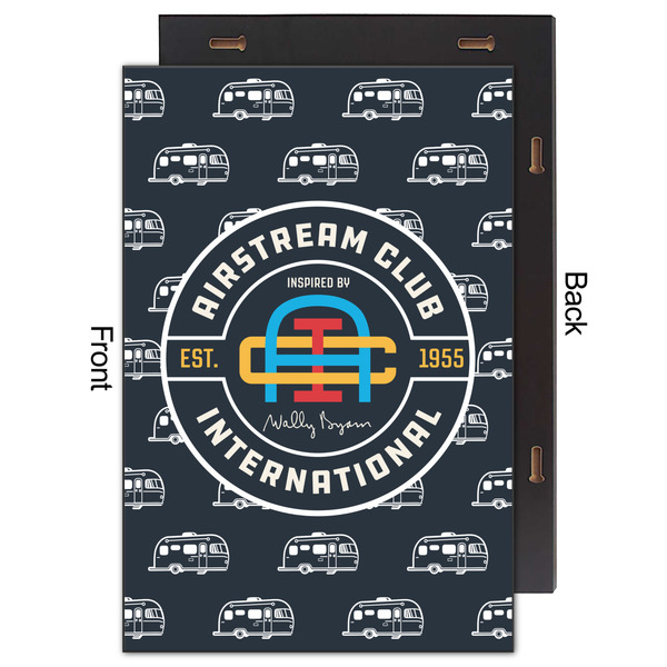 Airstream Club International Logo 20x30 Wood Print - Front & Back View