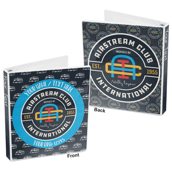 Airstream Club International Logo 3-Ring Binder - 1" - Front and Back