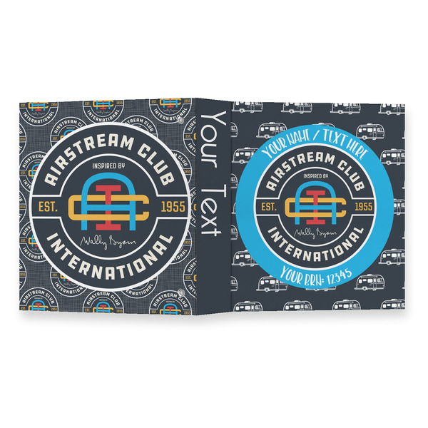 Airstream Club International Logo 3 Ring Binders - Full Wrap - 1" - Open Outside