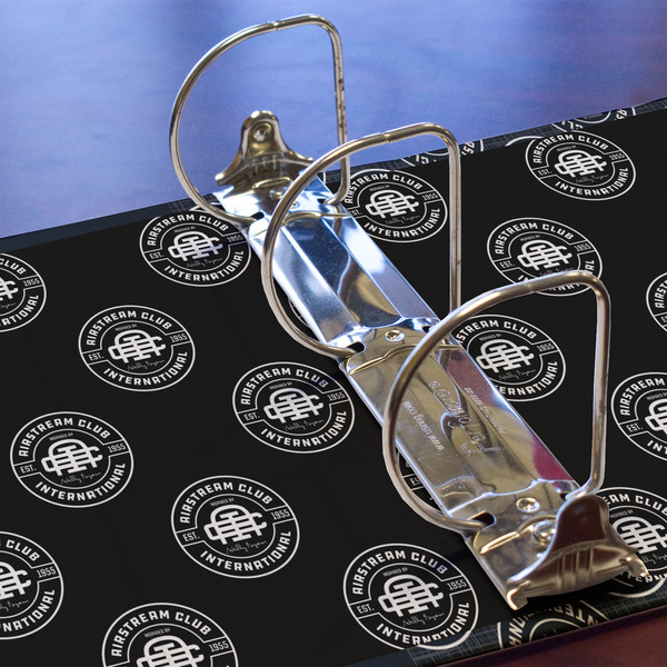 Airstream Club International Logo 3 Ring Binders - Full Wrap - 3" - Detail