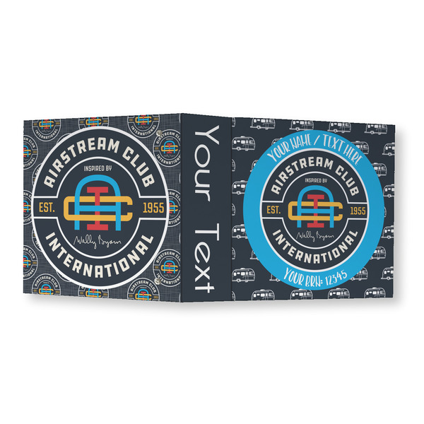 Airstream Club International Logo 3 Ring Binders - Full Wrap - 3" - Open Outside