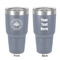 Airstream Club International Logo 30 oz Stainless Steel Tumbler - Grey - Double-Sided