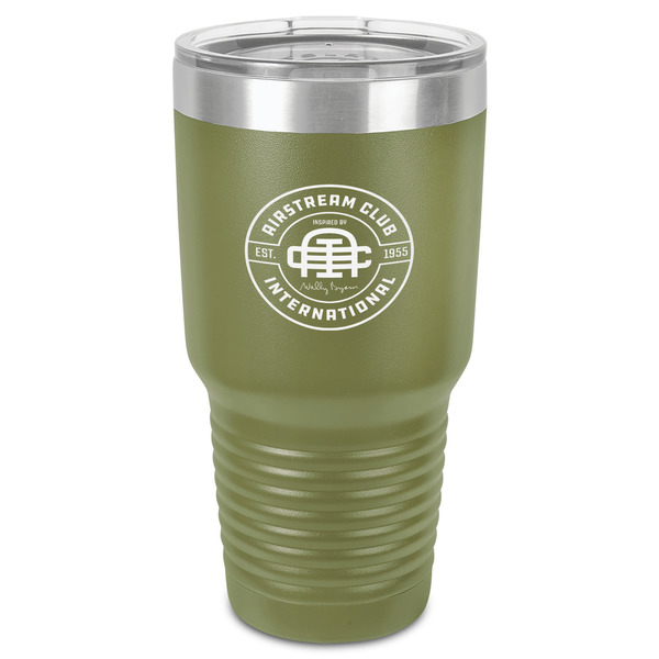 Custom Airstream Club International Logo 30 oz Stainless Steel Tumbler - Olive - Single-Sided