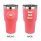 Airstream Club International Logo 30 oz Stainless Steel Tumbler - Coral - Double-Sided