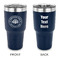 Airstream Club International Logo 30 oz Stainless Steel Tumbler - Navy - Double-Sided