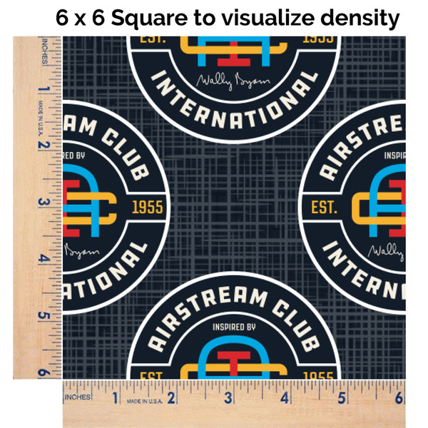 Airstream Club International Logo 6x6 Swatch of Fabric
