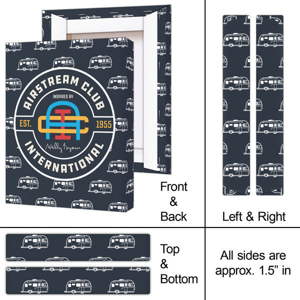 Airstream Club International Logo 8x10 - Canvas Print - Approval