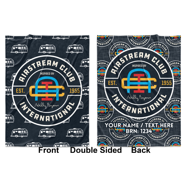 Airstream Club International Logo Baby Blanket (Double Sided - Printed Front and Back)