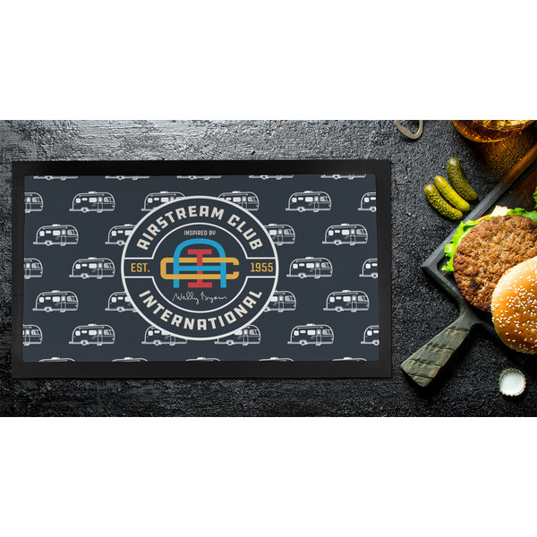 Airstream Club International Logo Bar Mat - Small - LIFESTYLE