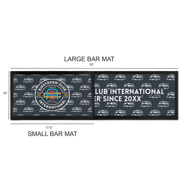 Airstream Club International Logo Bar Mats - Sizing Chart