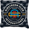 Airstream Club International Logo Faux-Linen Throw Pillow 16"