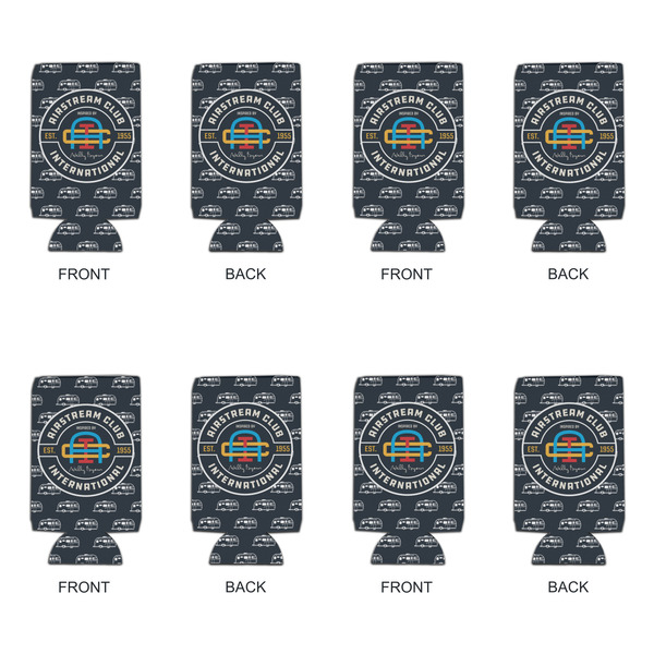 Airstream Club International Logo Can Cooler - 16oz - Set of 4 - Front & Back