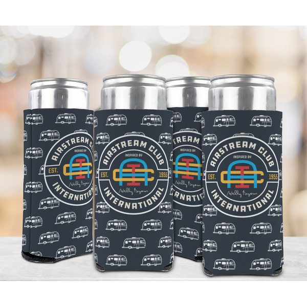 Airstream Club International Logo Can Cooler - Tall 12oz - Set of 4 - In Context