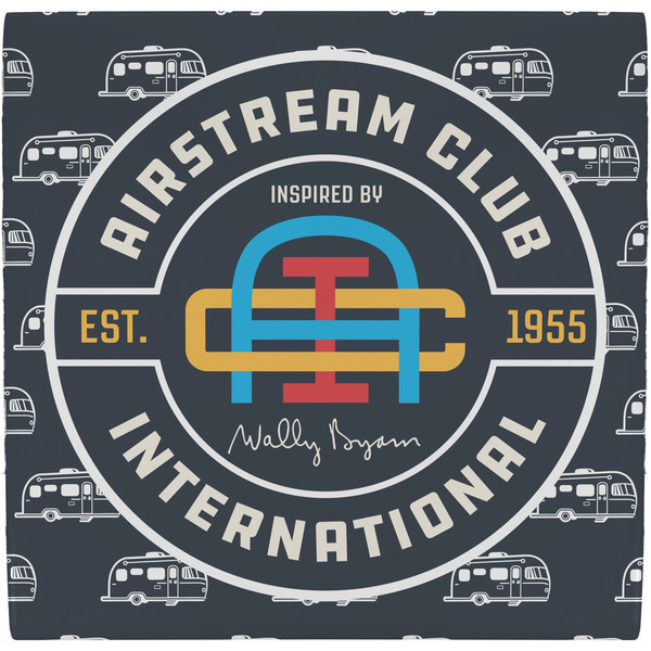 Custom Airstream Club International Logo Ceramic Tile Hot Pad