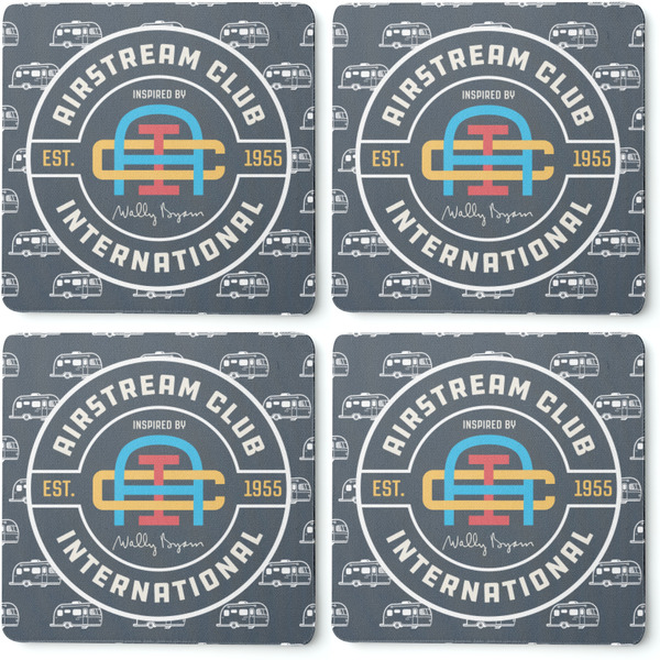 Airstream Club International Logo Coaster Rubber Back - Apvl