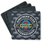 Airstream Club International Logo Square Rubber Backed Coasters - Set of 4