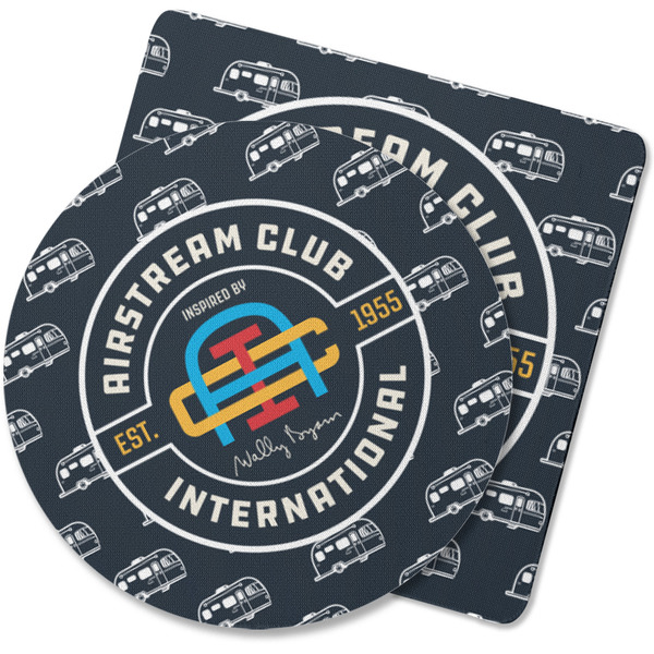 Custom Airstream Club International Logo Rubber Backed Coaster