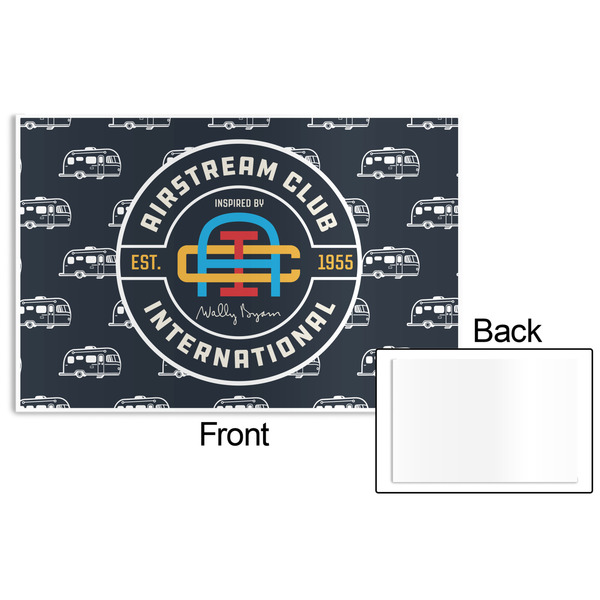 Airstream Club International Logo Disposable Paper Placemat - Front & Back