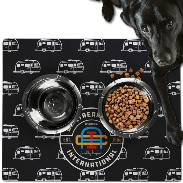 Airstream Club International Logo Dog Food Mat - Large LIFESTYLE