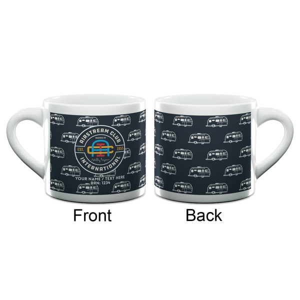 Airstream Club International Logo Double Shot Espresso Cup - Single - Front & Back