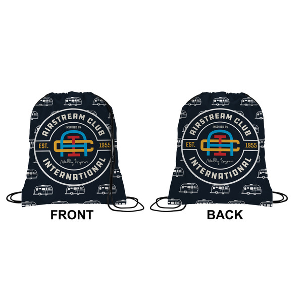 Airstream Club International Logo Drawstring Backpack Front & Back Medium