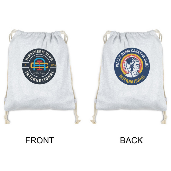 Airstream Club International Logo Drawstring Backpacks - Sweatshirt Fleece - Double Sided - APPROVAL