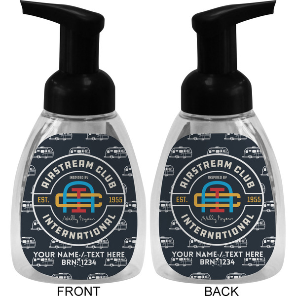 Airstream Club International Logo Foam Soap Bottle - Black - Front & Back