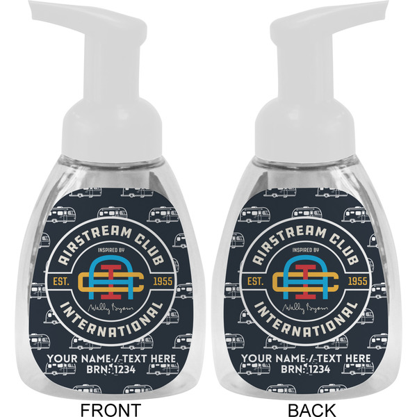 Airstream Club International Logo Foam Soap Bottle - White - Front & Back