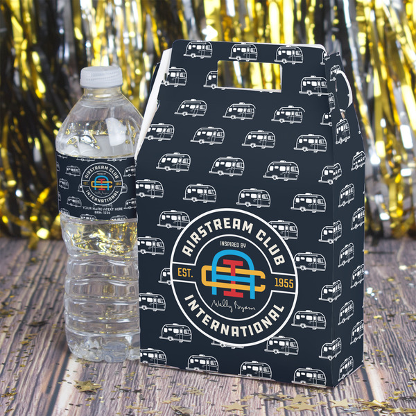 Airstream Club International Logo Gable Favor Box - In Context