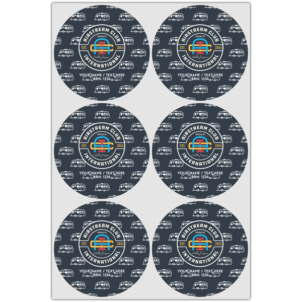 Airstream Club International Logo Icing Circle - Large - Set of 6