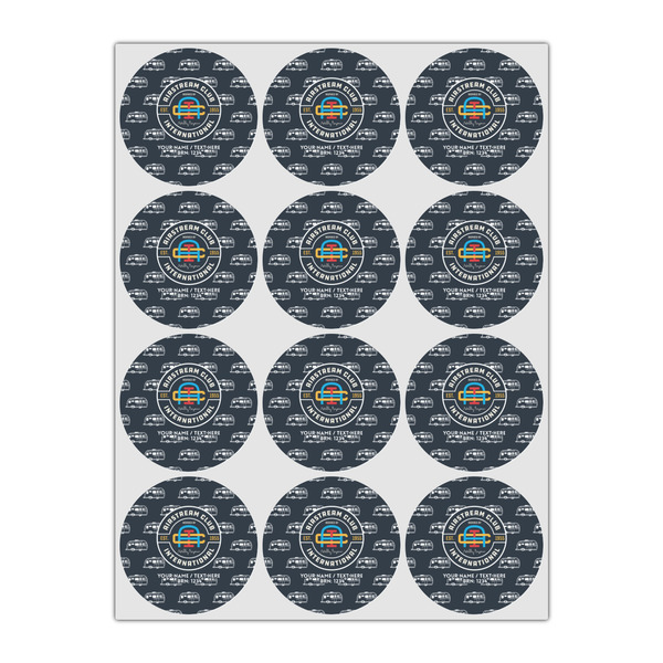 Airstream Club International Logo Icing Circle - Small - Set of 12