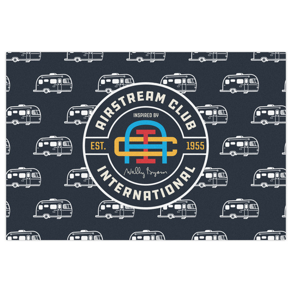 Airstream Club International Logo Indoor / Outdoor Rug - 4'x6' - Front Flat