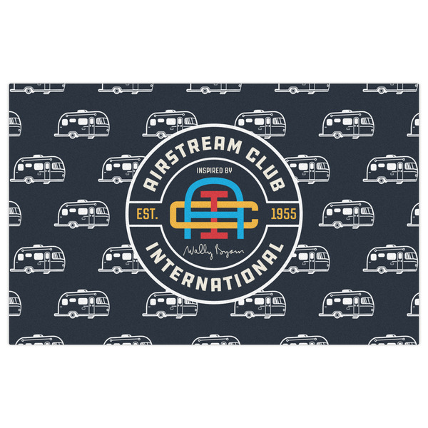 Airstream Club International Logo Indoor / Outdoor Rug - 5'x8' - Front Flat