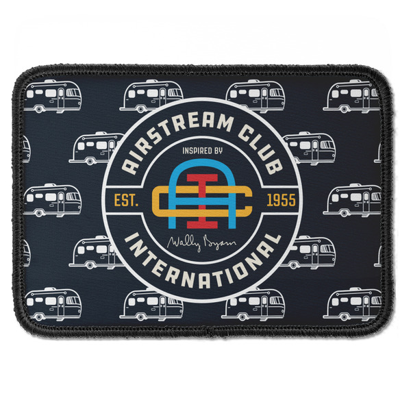 Airstream Club International Logo Iron On Patch - Rectangle - Front