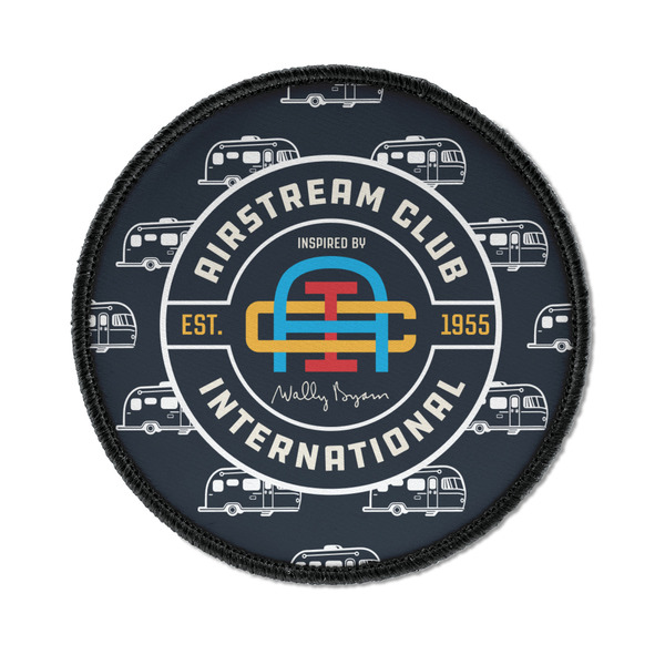 Airstream Club International Logo Iron On Patch - Round - Front