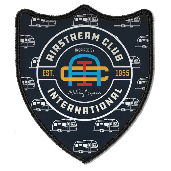Airstream Club International Logo Iron On Patch - Shield - Style B - Front
