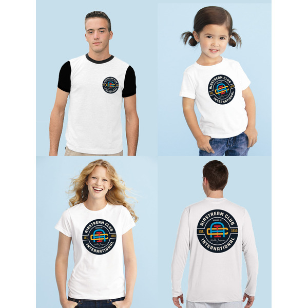 Airstream Club International Logo Iron-On Sizing on Shirts