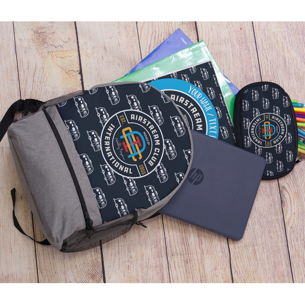 Airstream Club International Logo Large Backpack - Gray - With Stuff