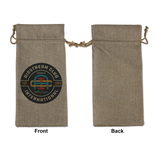Airstream Club International Logo Large Burlap Gift Bags - Front Approval