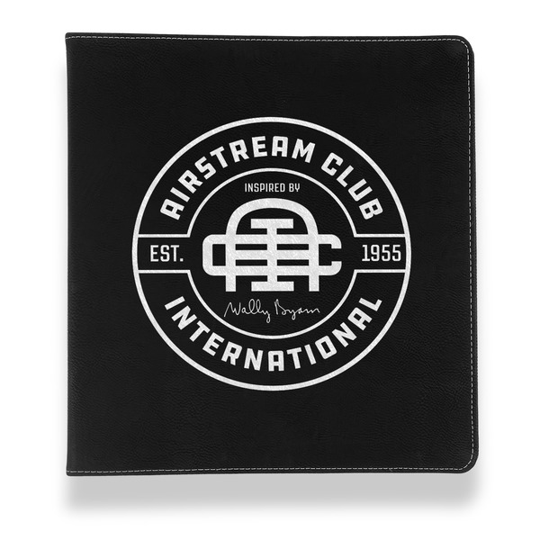 Airstream Club International Logo Leather Binder - 1" - Black - Front View