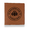 Airstream Club International Logo Leather Binder - 1" - Rawhide