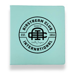 Airstream Club International Logo Leather Binder - 1" - Teal