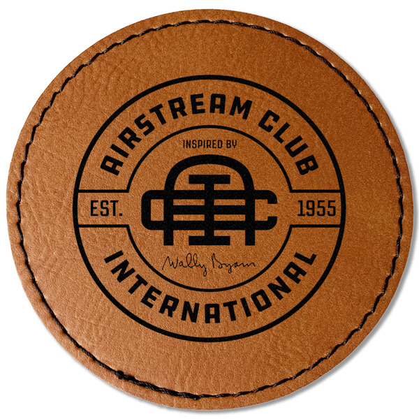 Airstream Club International Logo Leatherette Patches - Round