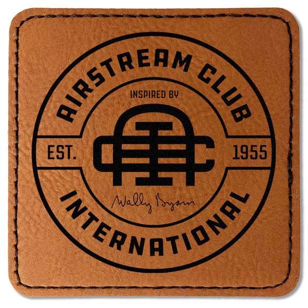 Airstream Club International Logo Leatherette Patches - Square