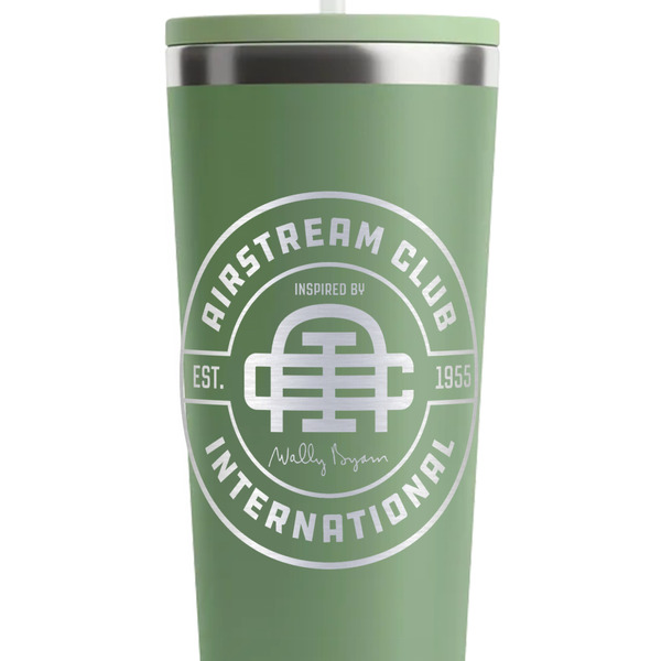 Airstream Club International Logo Light Green RTIC Everyday Tumbler - 28 oz. - Close Up