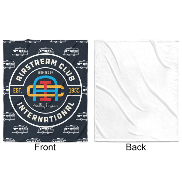 Airstream Club International Logo Minky Blanket - 50"x60" - Single Sided - Front & Back