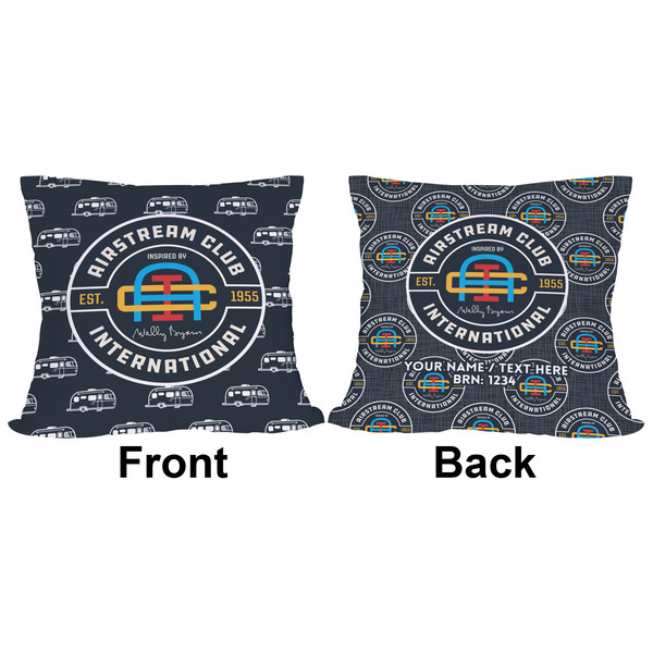 Airstream Club International Logo Outdoor Pillow - 16x16