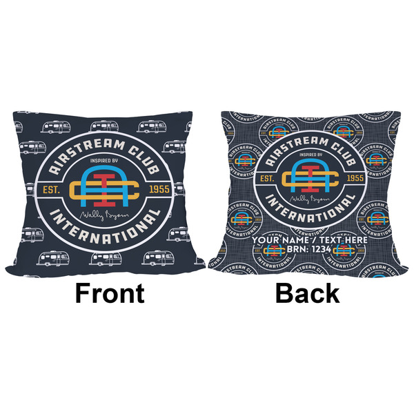 Airstream Club International Logo Outdoor Pillow - 18x18