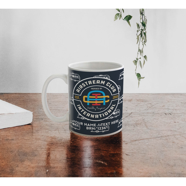 Airstream Club International Logo Personalized Coffee Mug - Lifestyle