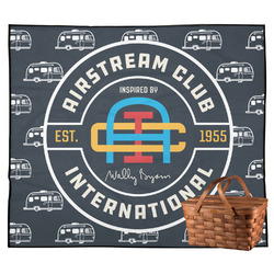 Airstream Club International Logo Outdoor Picnic Blanket